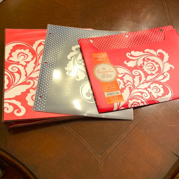 Studio C Office Studio C Set Of Hot Pink Binder 6 Pocket Organizer